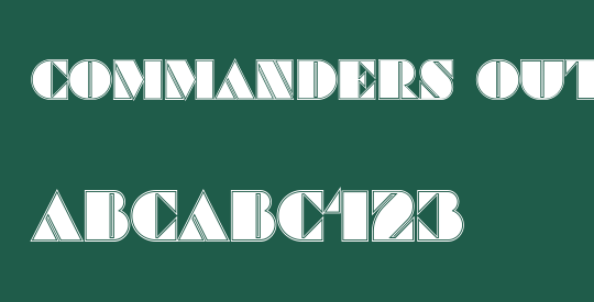 Commanders Outlined