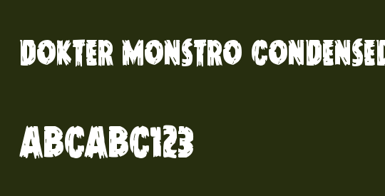 Dokter Monstro Condensed