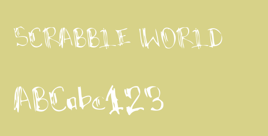 SCRABBLE WORLD