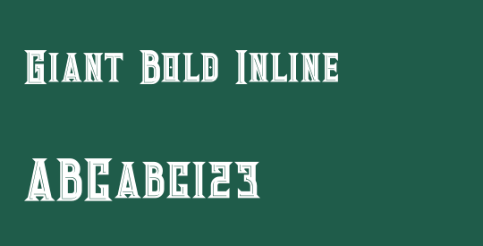 Giant Bold Inline