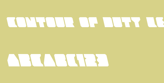 Contour of Duty Leftalic