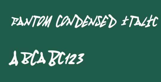 Fantom Condensed Italic