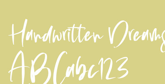 Handwritten Dreams