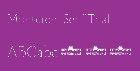 Monterchi Serif Trial