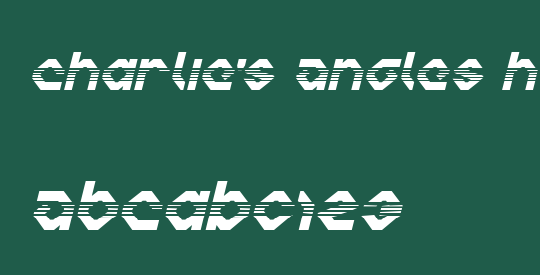 Charlie's Angles Halftone Italic