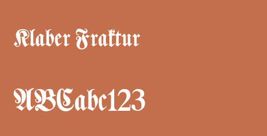 Klaber Fraktur