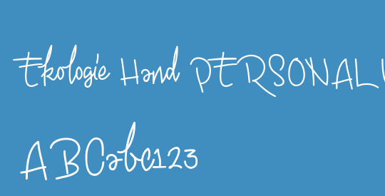 Ekologie Hand PERSONAL USE