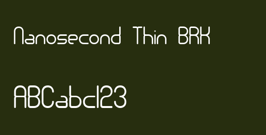 Nanosecond Thin BRK