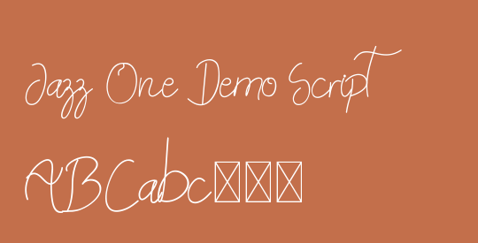 Jazz One Demo Script