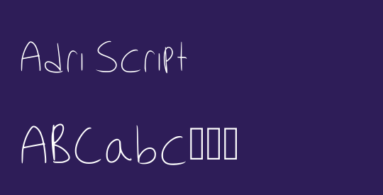 Adri Script