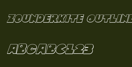 Zounderkite Outline Italic