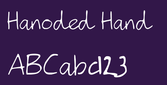 Hanoded Hand