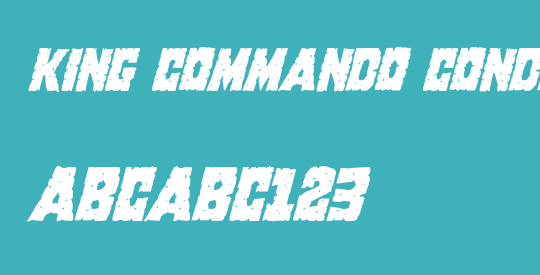 King Commando Condensed Italic