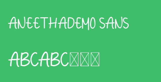 Aneethademo Sans