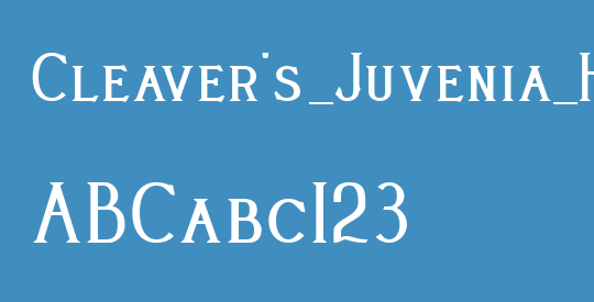 Cleaver's_Juvenia_Heavy
