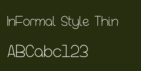 InFormal Style Thin