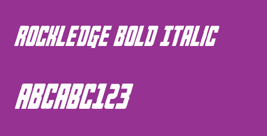 Rockledge Bold Italic