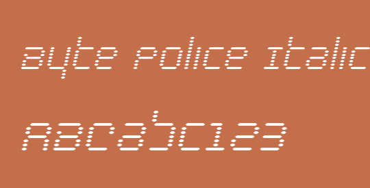 Byte Police Italic