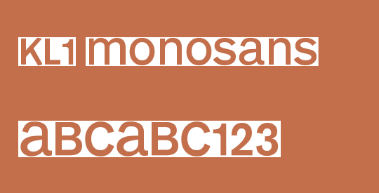 KL1 MonoSans