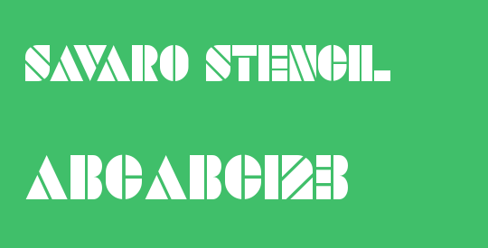 SAVARO STENCIL