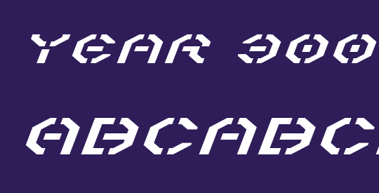 Year 3000 Expanded Italic