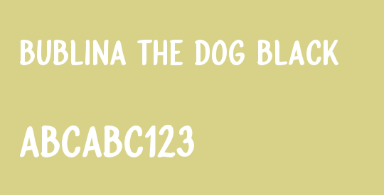 Bublina the Dog Black