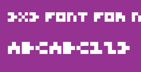 3x3 Font for Nerds