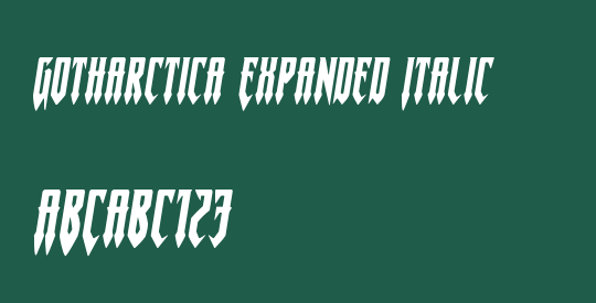 Gotharctica Expanded Italic