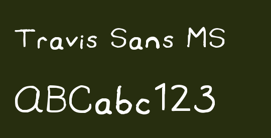 Travis Sans MS