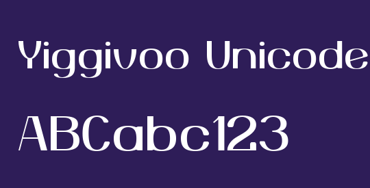 Yiggivoo Unicode