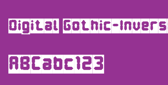 Digital Gothic-Inverse