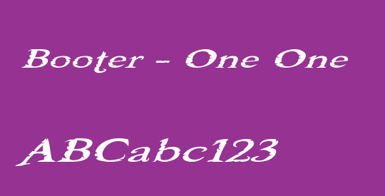 Booter - One One