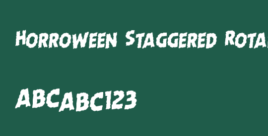 Horroween Staggered Rotalic