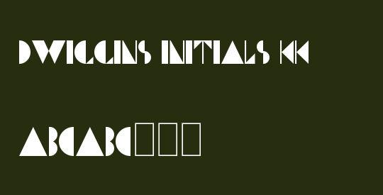 Dwiggins Initials KK