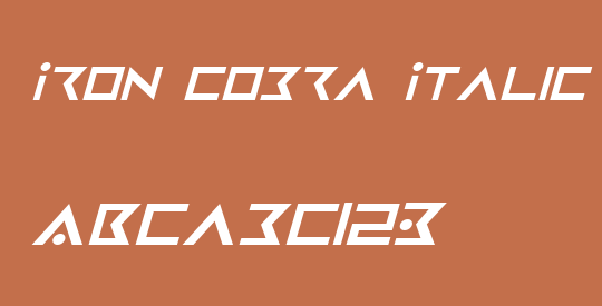 Iron Cobra Italic