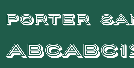 Porter Sans Block