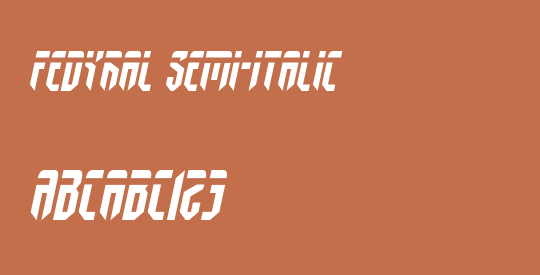 Fedyral Semi-Italic
