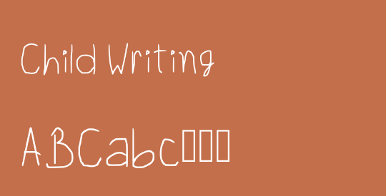 Child Writing