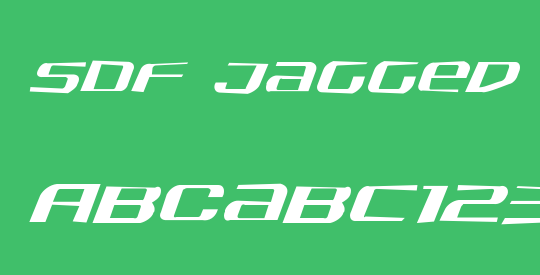SDF Jagged Italic