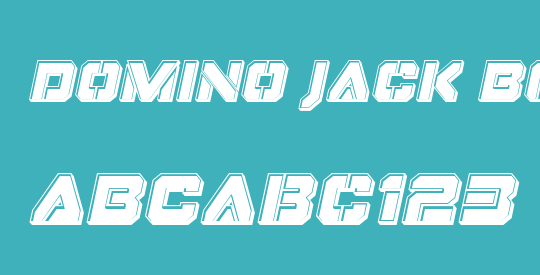 Domino Jack Bevel Italic