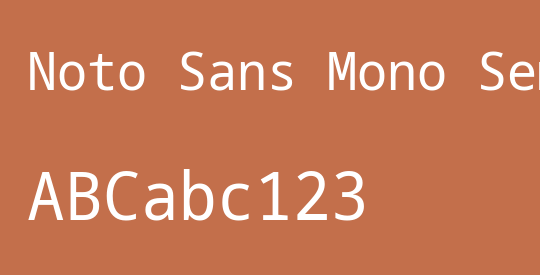 Noto Sans Mono SemCond