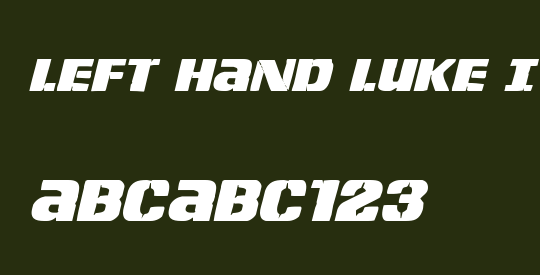 Left Hand Luke Italic