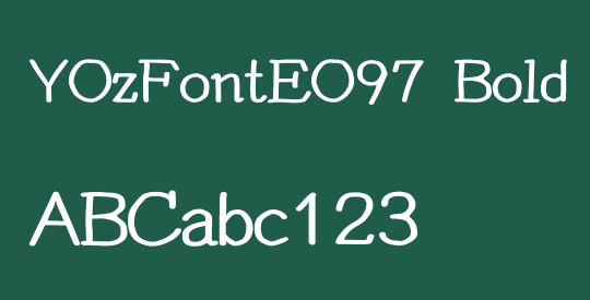 YOzFontEO97 Bold
