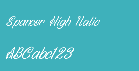 Spancer High Italic