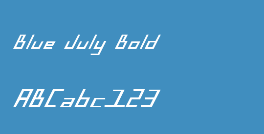 Blue July Bold