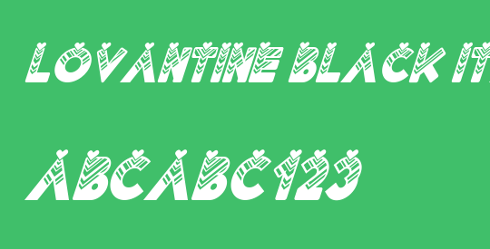 Lovantine Black italic