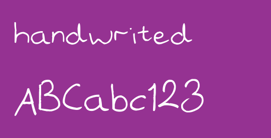 handwrited