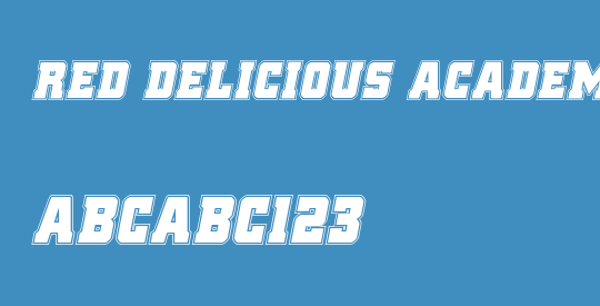 Red Delicious Academy Italic