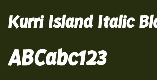Kurri Island Italic Black
