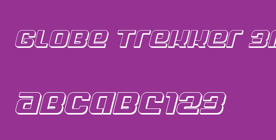 Globe Trekker 3D Italic